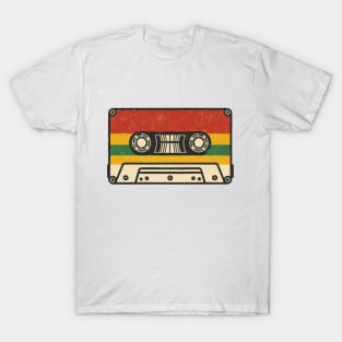 Retro Audio Cassette Tape Illustration T-Shirt